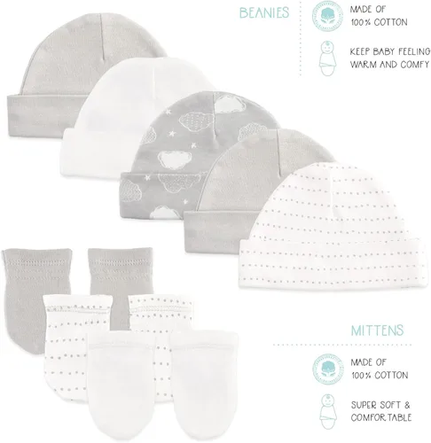 Vista 5 de The Peanutshell Set de regalo de canastilla para recién nacidos para niños o niñas