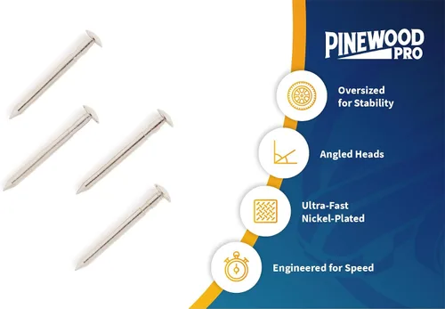 Vista 6 de Pinewood Pro PRO - Ejes de velocidad pulidos Paquete de 4 Fricción