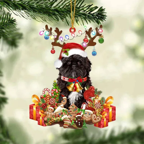 Vista 61 de Nazenti Adorno de Navidad personalizado de reno de Alaskan Malamute – Adorno de perro personalizado para amantes de las mascotas, acrílico plano