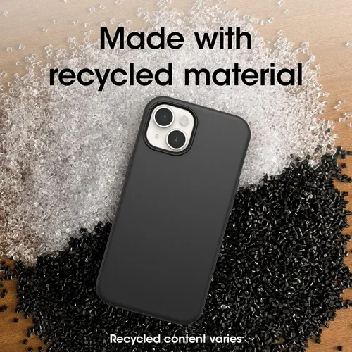Vista 7 de OtterBox Funda para iPhone 14 y iPhone 13 (solamente) - Serie Symmetry + - Negro - Ultra-Sleek - Se ajusta a MagSafe - Bordes elevados para proteger