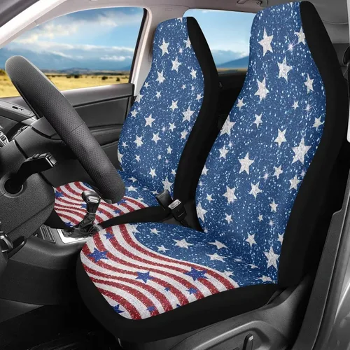 Vista 36 de Mumeson Fundas protectoras de asiento delantero de automóvil con estampado de calavera y girasol, fundas elásticas para asiento de automóvil, 2