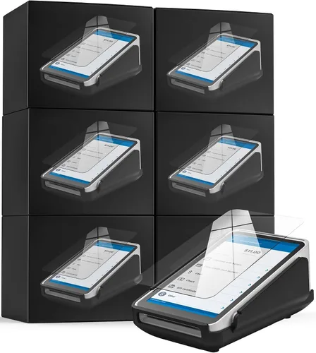 Vista 7 de ENCASED Funda protectora y protector de pantalla para lector de tarjetas de terminal cuadrado - Carcasa rígida de goma con base antideslizante