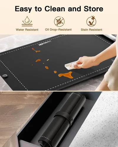 Vista 6 de Tapete Calentador de Alimentos, Calentador Plegable Mejorado de Grafeno con Calentamiento de Superficie Completa, Almohadilla Calentadora