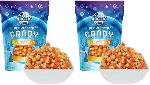 Vista 8 de Arctic Farms Maíz dulce liofilizado, aperitivo crujiente imprescindible para Halloween (clásico, 2.5 onzas)