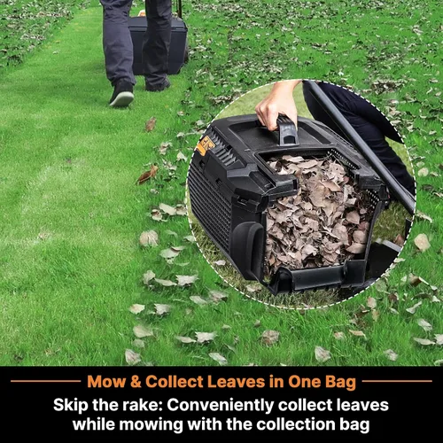 Vista 7 de [Usado] LawnMaster Cortacésped inalámbrico CLM2413A de 13 pulgadas, 24 V máx. con batería de 2 x 4.0 Ah y un cargador