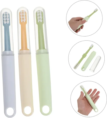 Vista 9 de 3 Pack Double Head PET Toothbrush for Dogs and Kittens