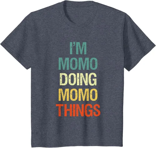 Vista 64 de I'M Momo Doing Momo Things - Camiseta de regalo con nombre personalizado, Negro, S