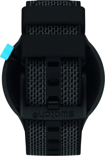 Vista 6 de Swatch Reloj de cuarzo profundo con esfera negra para hombre SO27B118