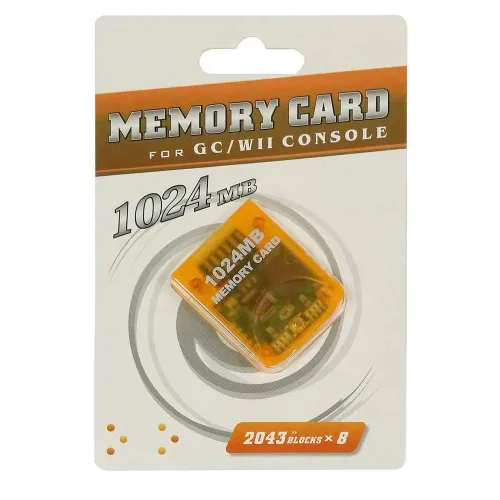Vista 7 de DADAWE 1024MB(16344 Blocks) High Speed Gamecube Memory Card Compatible for Nintendo Wii Console Game Cube NGC GC