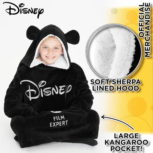 Vista 3 de Disney Manta con Capucha de Stitch para Niños Manta Vestible Acogedora de Forro Polar Regalos de Stitch