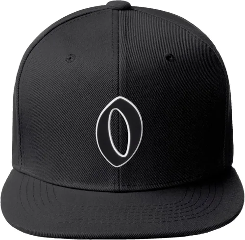 Vista 985 de Daxton Gorra clásica con visera de billete plano con letras del alfabeto inglés antiguo de la A a la Z