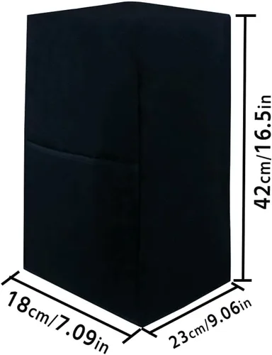 Vista 5 de Cubierta antipolvo para licuadora con bolsillo grande y asa superior, impermeable, de poliéster, a prueba de polvo, resistente a las manchas
