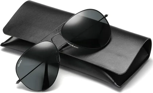 Vista 2 de CONRAD RONTGEN Premium Aviator Gafas de sol para hombres y mujeres Aviadores Clásicos