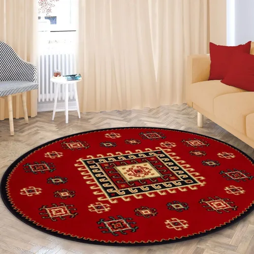 Vista 21 de SUPERIOR Alfombra Tradicional Santa Fe Colección 3 x 5 - Rojo