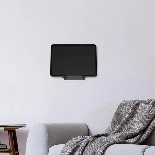 Vista 9 de Soporte de pared para tabletas, soporte de computadora ajustable para tabletas, teléfonos, lectores electrónicos