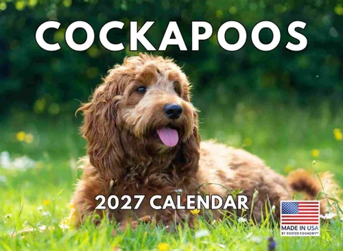 Vista 134 de Calendario mensual de pared Airedale Terrier Dog 2027