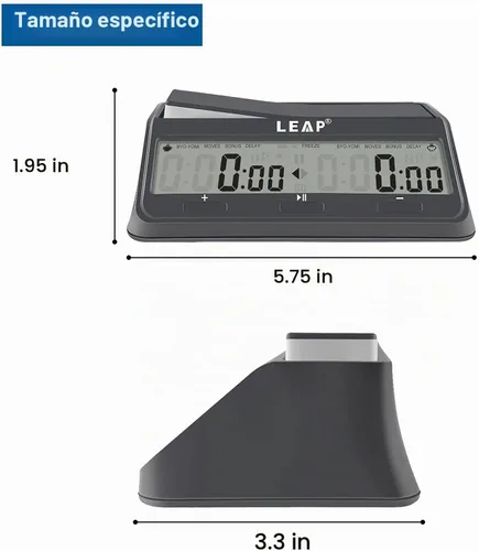 Vista 3 de 9921 - Reloj de ajedrez con gran pantalla, programa actualizado Byo-yomi, retraso y bonus