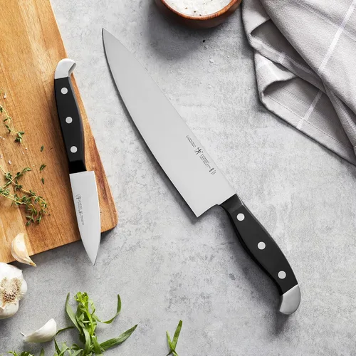 Vista 2 de HENCKELS Statement Razor-Sharp - Juego de cuchillos de chef de 2 piezas, diseño alemán informado por más de 100 años de maestría, negro/acero