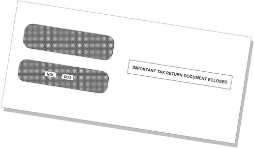 Vista 8 de NextDayLabels - Sobres, diseñados para adaptarse a formularios de impuestos de empleados W-2 3-Up, formato horizontal (paquete de 100 sobres)