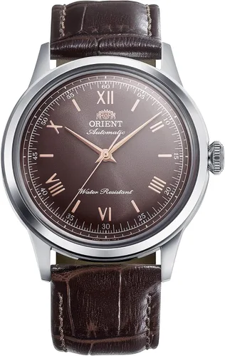 Vista 5 de Orient Bambino Sin fecha Movimiento automático automático/cuerda manual Reloj de vestir de acero inoxidable de 1.512 in Unisex Champán