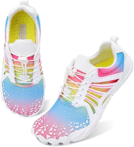 Vista 2 de Scurtain - Zapatos de agua unisex para hombre y mujer, de secado rápido, sensación de pies descalzos, zapatos acuáticos deportivos, para senderismo