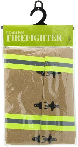 Vista 6 de Fearless Firefighter Disfraz de Halloween para niños - Traje de bomberos mediano