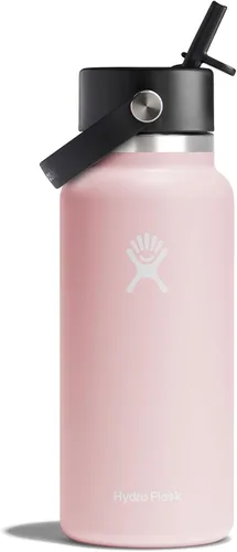 Vista 15 de Hydro Flask Botella de agua – Acero inoxidable aislado – Tapa flexible con popote de boca ancha, antiderrames, a prueba de fugas y recargable