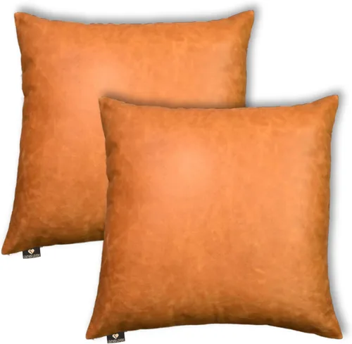 Vista 46 de Funda de almohada de cuero de cordero 100% cuero de cordero – Funda de cojín para sofá – Fundas decorativas para sala de estar y dormitorio, cuero