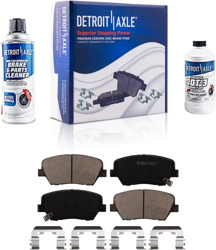 Vista 86 de Detroit Axle - Pastillas de Freno Traseras de Cerámica Izquierda Reemplazo de Pinza para Silverado Sierra Suburban 1500 Tahoe Yukon Escalade ESV EXT