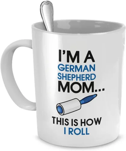 Vista 12 de DogsMakeMeHappy Taza de esquimales americanos, taza de mamá esquimal americana, regalo de mamá esquimal americana, regalo para amantes