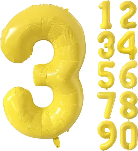 Vista 306 de Globos gigantes de helio de aluminio de 40 pulgadas, color negro, globos digitales grandes del número 0 para decoración de fiesta de cumpleaños