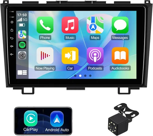 Vista 8 de Estéreo de coche Linux de 9 pulgadas para Honda CR-V CRV 2007-2011 Pantalla táctil IPS Radio de coche con Carplay y Android Auto Soporte Cámara