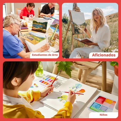 Vista 5 de Simetufy 72 Pack 8 x 10 inch Canvas Boards for Painting Flat Canvas Panels