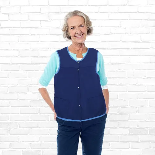 Vista 5 de Delantales con clase Pal Cobbler para mujer con bolsillos, talla grande, mandiles para mujer