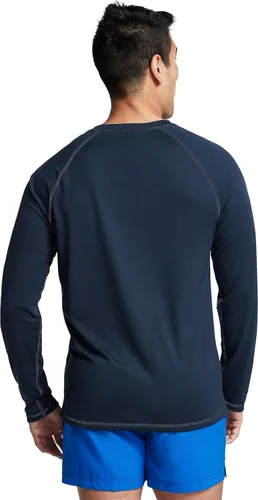 Vista 2 de Speedo - Camiseta de natación para hombre con protección UV, manga larga, ajuste holgado, fácil de ajustar