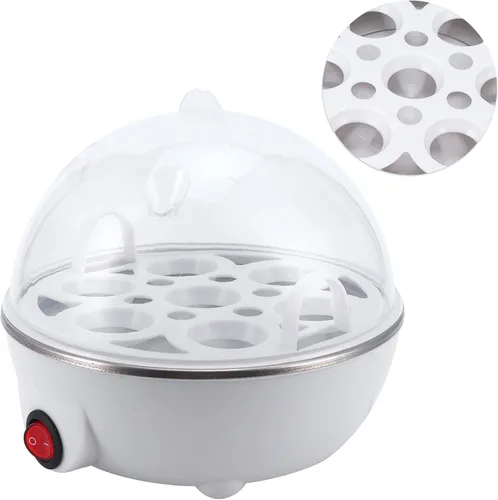 Vista 2 de Cocina rápida para huevos, caldera eléctrica para huevos, capacidad de 7 huevos, mini cocina de huevos, vaporera escalfadora para uso en cocina