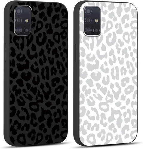 Vista 67 de Pack de 2 fundas con estampado de guepardo para Samsung Galaxy A03s 4G de 6.5", fundas de diseño de patrón de leopardo de lujo, de silicona suave