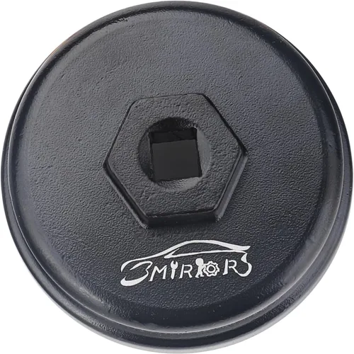 Vista 9 de 3mirrors herramienta de llave de tapa de filtro de aceite de aluminio de 64 mm compatible con Toyota Lexus Camry Corolla Highlander RAV4