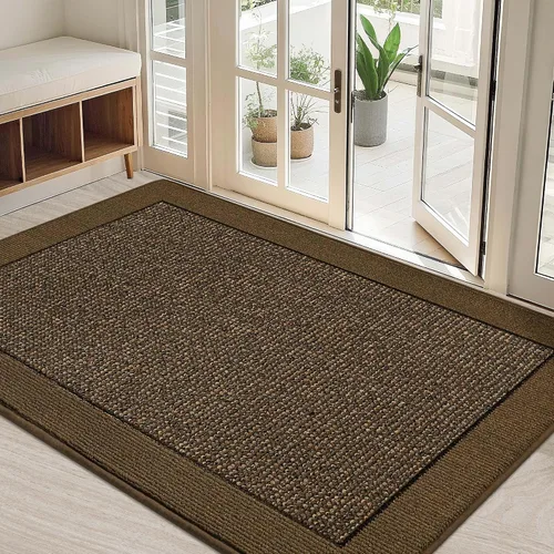 Vista 17 de BEQHAUSE Tapete para puerta interior de 20 x 32 pulgadas, tapete antideslizante para entrada, lavable, resistente a la suciedad, tapete
