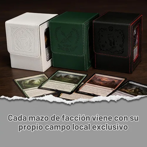 Vista 5 de Venssu Angel Themed MTG Deck Box with Commander Display (White and Grey)