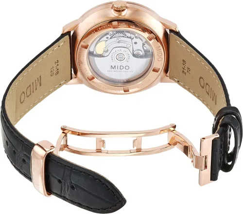 Vista 5 de Hombres Commander Gradient Automatic Mido Caliber 80 (Base ETA C07.611) Reloj, Negro -, Classic