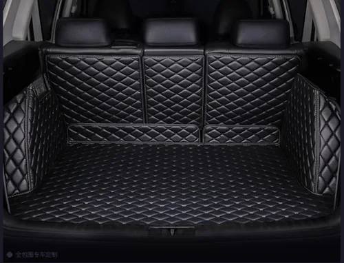 Vista 8 de Forro de cajuela de cobertura completa para maletero para Mercedes GLS Clase 2+2+2 Asientos Tapete de carga trasera + Tapete de respaldo + Panel