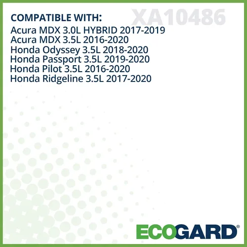 Vista 4 de ECOGARD Filtro de aire de motor XA10486 de alta calidad para Honda Pilot 3.5L y XC35519 Filtro de aire de cabina premium para Honda Accord
