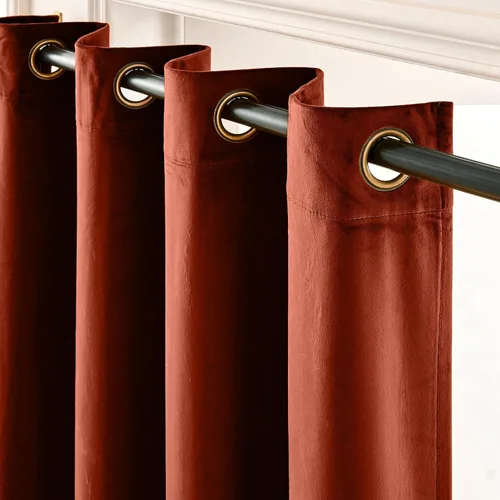 Vista 102 de Lazzzy Cortinas opacas de terciopelo beige de 84 pulgadas de largo con aislamiento térmico para oscurecer la habitación, cortinas forradas de lujo