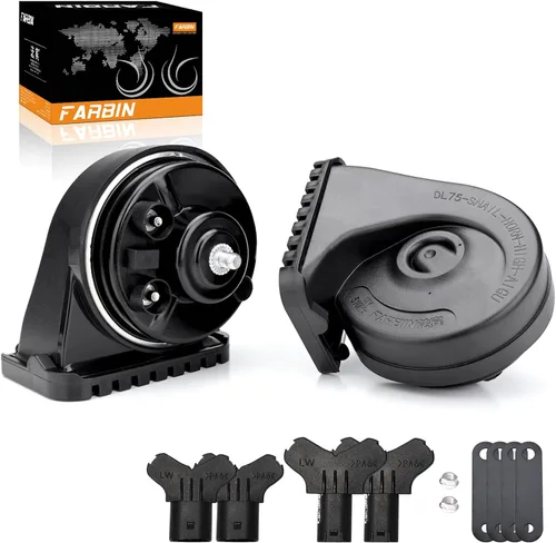 Vista 18 de FARBIN Bocina de Reemplazo para Bocina de Auto Ford Compatible con Ford f150 f250 focus con Convertidor de Enchufe 1 a 2