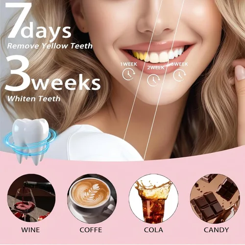 Vista 3 de Pasta de dientes blanqueadora con Niacinamida, Kimralur Pastas de dientes blanqueadoras intensivas con triple Niacinamida, Fórmula sin flúor