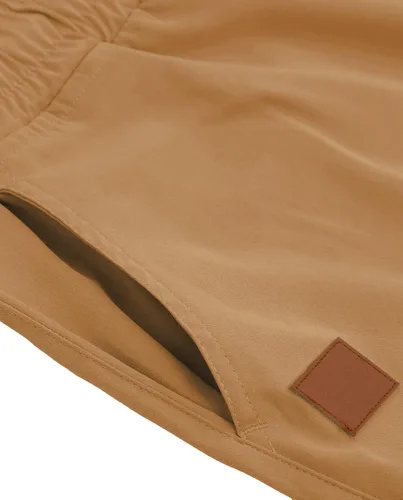 Vista 3 de Pantalones cortos de algodón para hombre, estilo casual, de ajuste clásico, con 4 bolsillos, para verano, playa