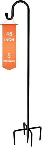 Vista 8 de Shepherd-Hooks Adjustable for Bird-Feeder Lantern Plant-Hook Garden-Stake - Plant Stand Hanger for Outdoor Flower Basket, Bird Feeder Hanger