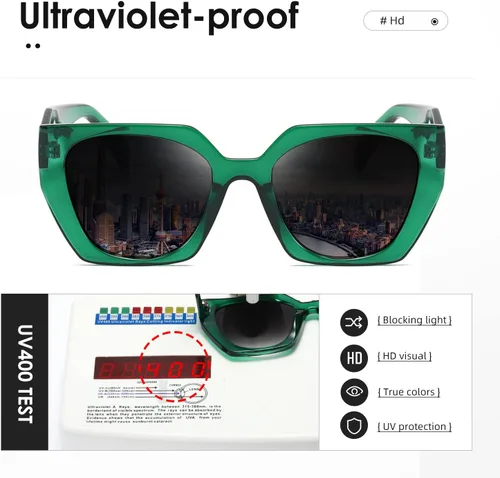 Vista 6 de kimorn Gafas de sol para mujeres y hombres de moda retro gafas de sol de moda K1354