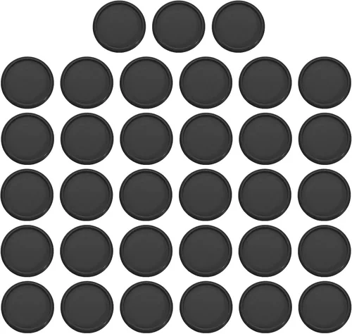 Vista 11 de PATIKIL Discos de encuadernación de libros de plástico de 0.748 in, paquete de 33 discos de expansión de disco redondos para planificador de Negro